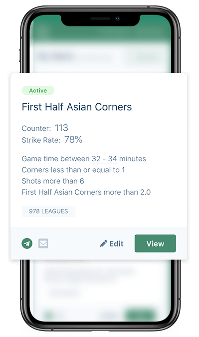 Create an Inplay Soccer Stat Alert